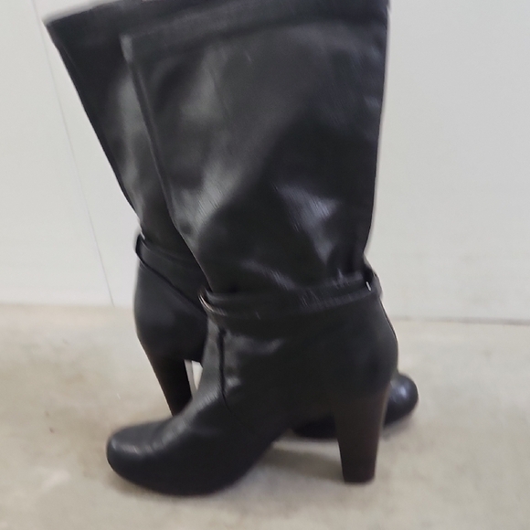 Frye Womens Leather Miranda Heeled Slouch Midcalf Boot Black Size 9 - Picture 8 of 12